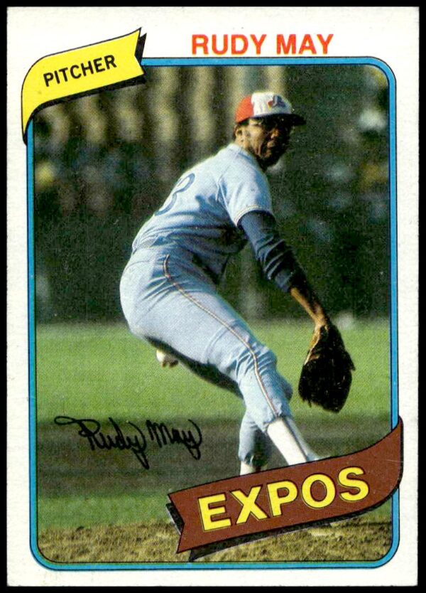 1980 Topps Rudy May #539 (Front)