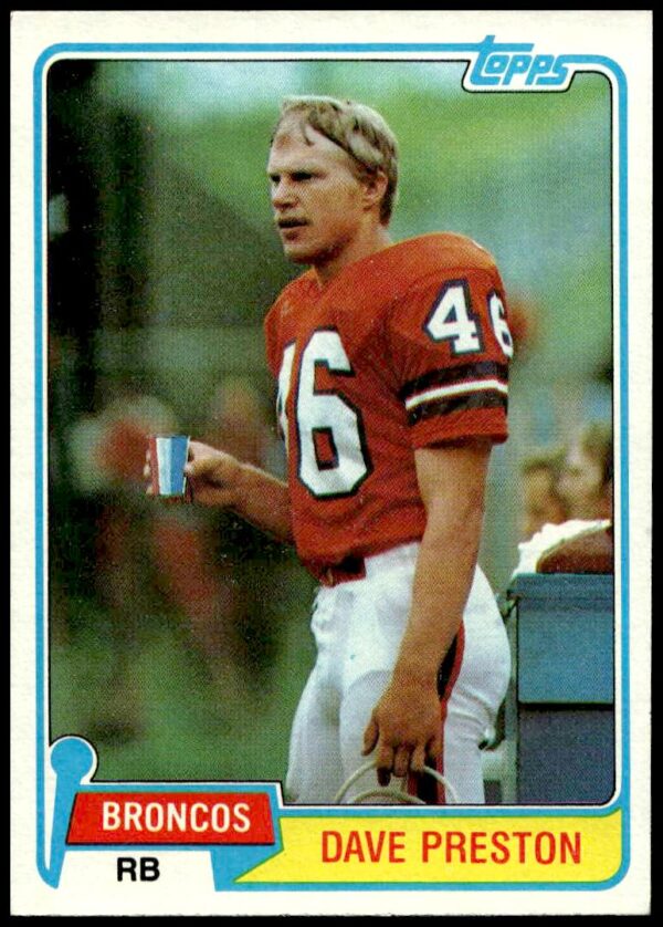1981 Topps Dave Preston #52 (Front)