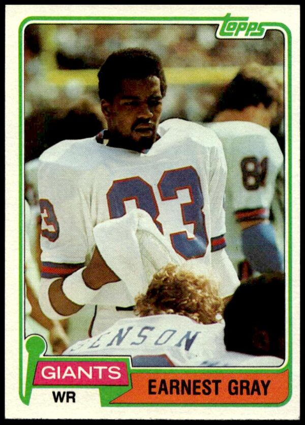 1981 Topps Earnest Gray #395 (Front)