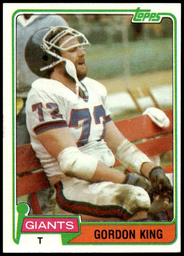 1981 Topps Gordon King #14 (Front)
