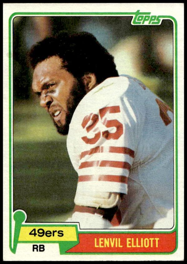 1981 Topps Lenvil Elliott #182 (Front)